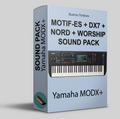 MOTIF-ES + DX-7 + Nord + Pacote de sons Worship para Yamaha MODX+