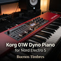 Individual tone Korg 01W Dyno Piano for Nord Electro 5