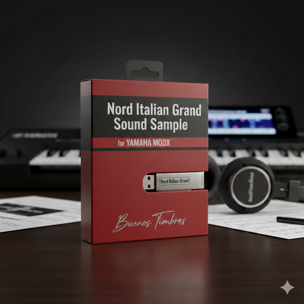 Timbre individual de piano de cauda italiano do norte para Yamaha MODX